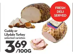 Longo's Cuddy or Lilydale Turkey offer