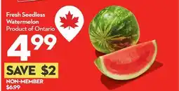 Longo's Fresh Seedless Watermelon offer