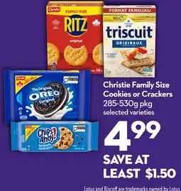 Longo's Family Size Cookies or Crackers offer