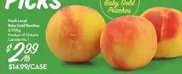Longo's Fresh Local Baby Gold Peaches offer