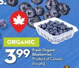 Longo's Fresh Organic Blueberries offer