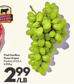 Longo's Fresh Seedless Green Grapes offer