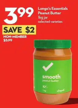 Longo's Peanut Butter offer