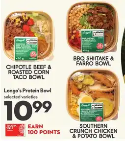 Longo's Protein Bowl offer