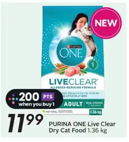 Sobeys PURINA ONE Live Clear Dry Cat Food offer