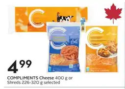 Sobeys COMPLIMENTS Cheese offer