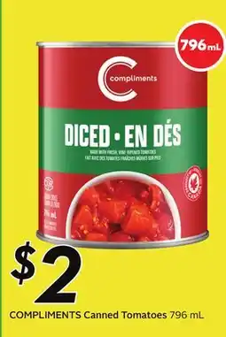 Sobeys COMPLIMENTS Canned Tomatoes offer