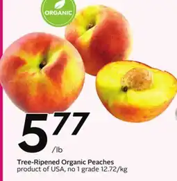 Sobeys Tree-Ripened Organic Peaches - Peach Fest offer