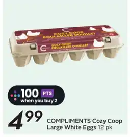 Sobeys COMPLIMENTS Cozy Coop Large White Eggs offer