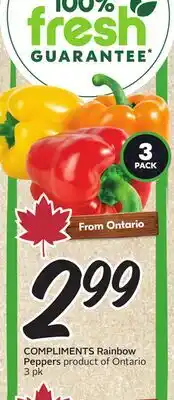 Sobeys COMPLIMENTS Rainbow Peppers offer