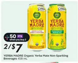 Sobeys Organic Yerba Mate Non-Sparkling Beverages offer