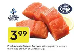 Sobeys Fresh Atlantic Salmon Portions offer