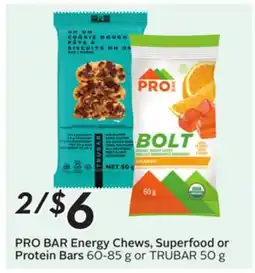 Sobeys PRO BAR Energy Chews, Superfood or Protein Bars offer