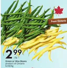 Sobeys Green or Wax Beans offer