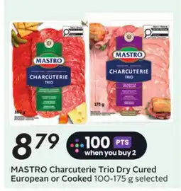 Sobeys MASTRO Charcuterie Trio Dry Cured European or Cooked offer