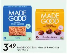 Sobeys Bars, Minis or Rice Crisps offer
