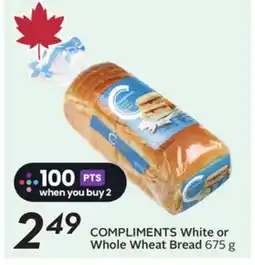 Sobeys COMPLIMENTS White or Whole Wheat Bread offer