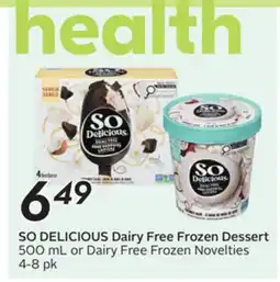 Sobeys Dairy Free Frozen Dessert offer