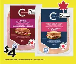 Sobeys COMPLIMENTS Sliced Deli Meats offer