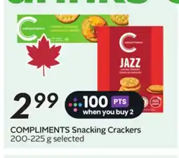 Sobeys COMPLIMENTS Snacking Crackers offer