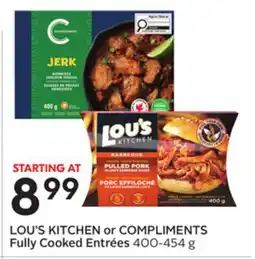Sobeys COMPLIMENTS Fully Cooked Entrées offer