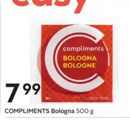 Sobeys COMPLIMENTS Bologna offer