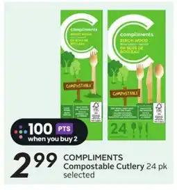 Sobeys COMPLIMENTS Compostable Cutlery offer