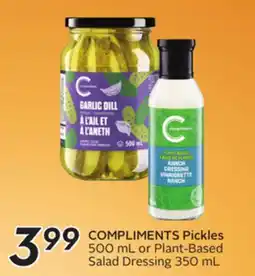 Sobeys COMPLIMENTS Pickles offer