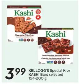 Sobeys KELLOGG'S Special K or KASHI Bars selected offer
