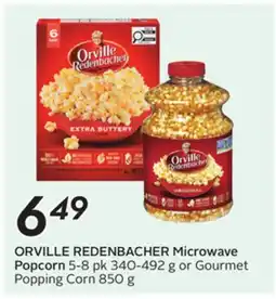 Sobeys ORVILLE REDENBACHER Microwave Popcorn offer