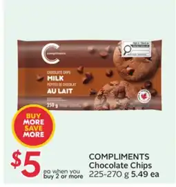 Sobeys COMPLIMENTS Chocolate Chips offer