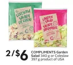 Sobeys COMPLIMENTS Garden Salad offer
