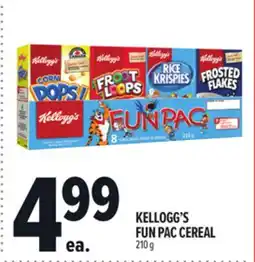 Metro KELLOGG'S FUN PAC CEREAL offer