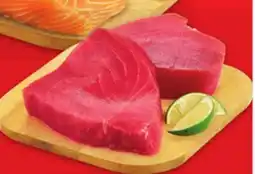 Metro FRESH ATLANTIC SALMON PORTIONS SKINLESS, 113 G OR TUNA STEAKS, FROZEN, 170 G offer