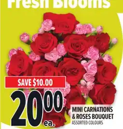 Metro MINI CARNATIONS & ROSES BOUQUET offer