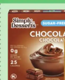 Metro SIMPLY DESSERTS INSTANT PUDDING offer