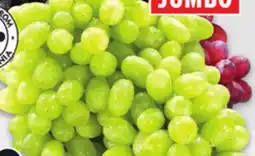 Metro JUMBO RED OR GREEN OR LARGE BLACK SEEDLESS GRAPES offer