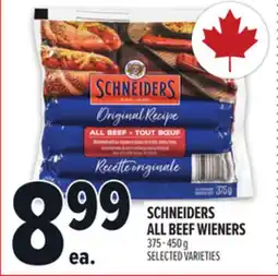 Metro SCHNEIDERS ALL BEEF WIENERS offer