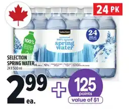Metro SELECTION SPRING WATER offer