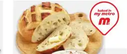 Metro FRONT STREET BAKERY CALABRESE OR SOURDOUGH BREADS offer