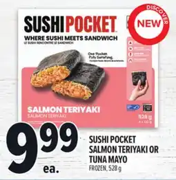 Metro SUSHI POCKET SALMON TERIYAKI OR TUNA MAYO offer