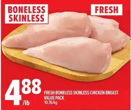 Metro FRESH BONELESS SKINLESS CHICKEN BREAST VALUE PACK offer