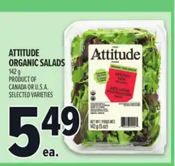Metro ATTITUDE ORGANIC SALADS offer