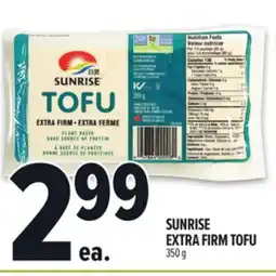 Metro SUNRISE EXTRA FIRM TOFU offer