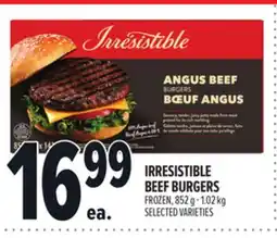 Metro IRRESISTIBLE BEEF BURGERS offer