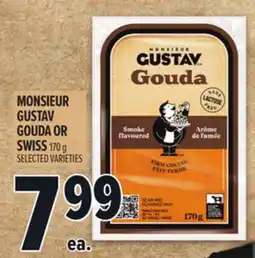 Metro MONSIEUR GUSTAV GOUDA OR SWISS offer
