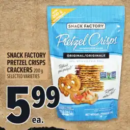 Metro SNACK FACTORY PRETZEL CRISPS offer