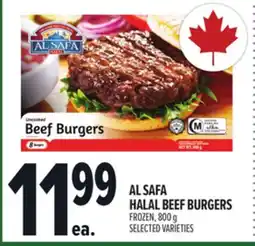 Metro AL SAFA HALAL BEEF BURGERS offer