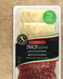 Metro MARC ANGELO MORTADELLA, SNACKISSIMO SNACKS OR ITALIA SALAMI STICKS offer