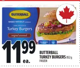Metro BUTTERBALL TURKEY BURGERS offer